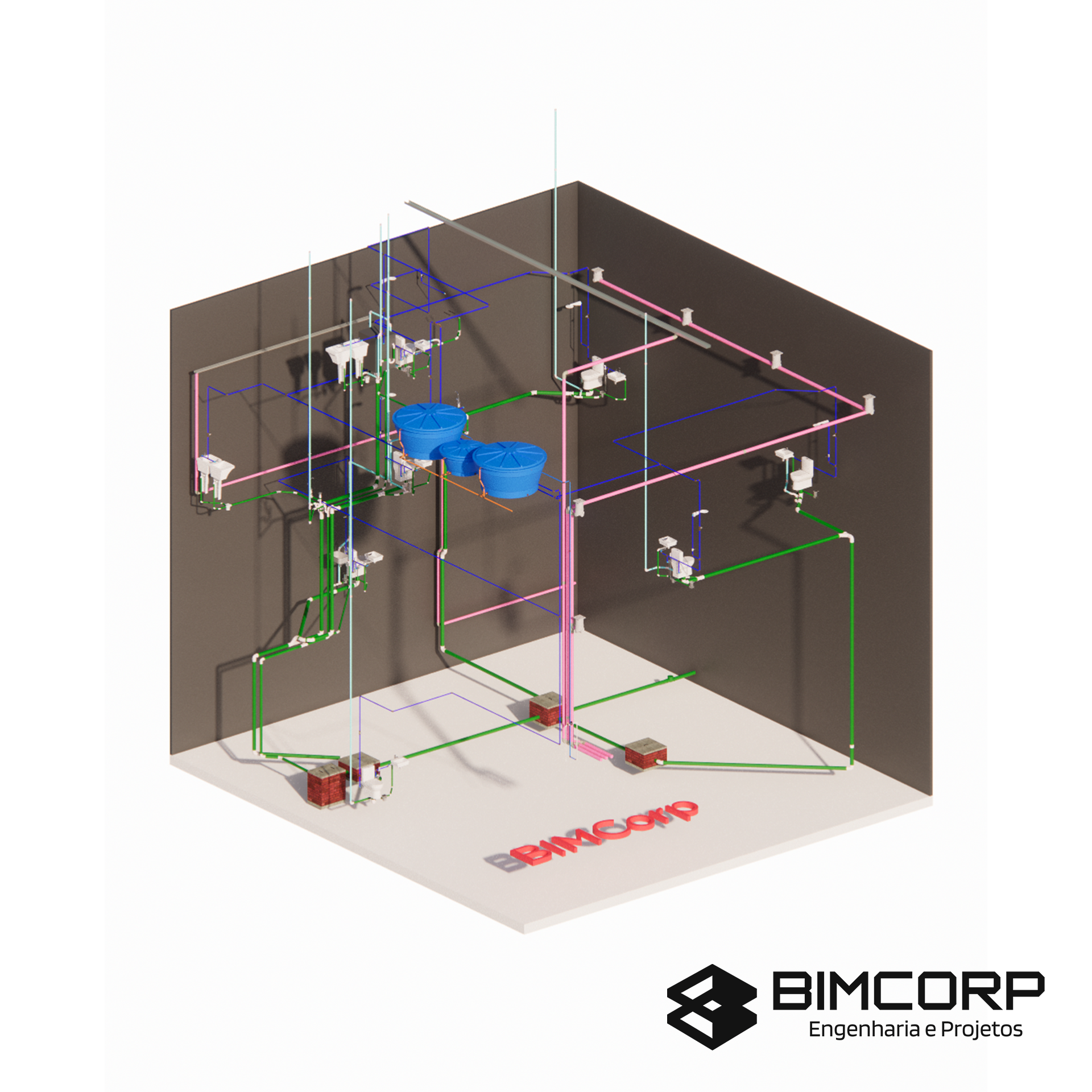 Projeto Residencial E. realizado para E. em Perdões - MG.
