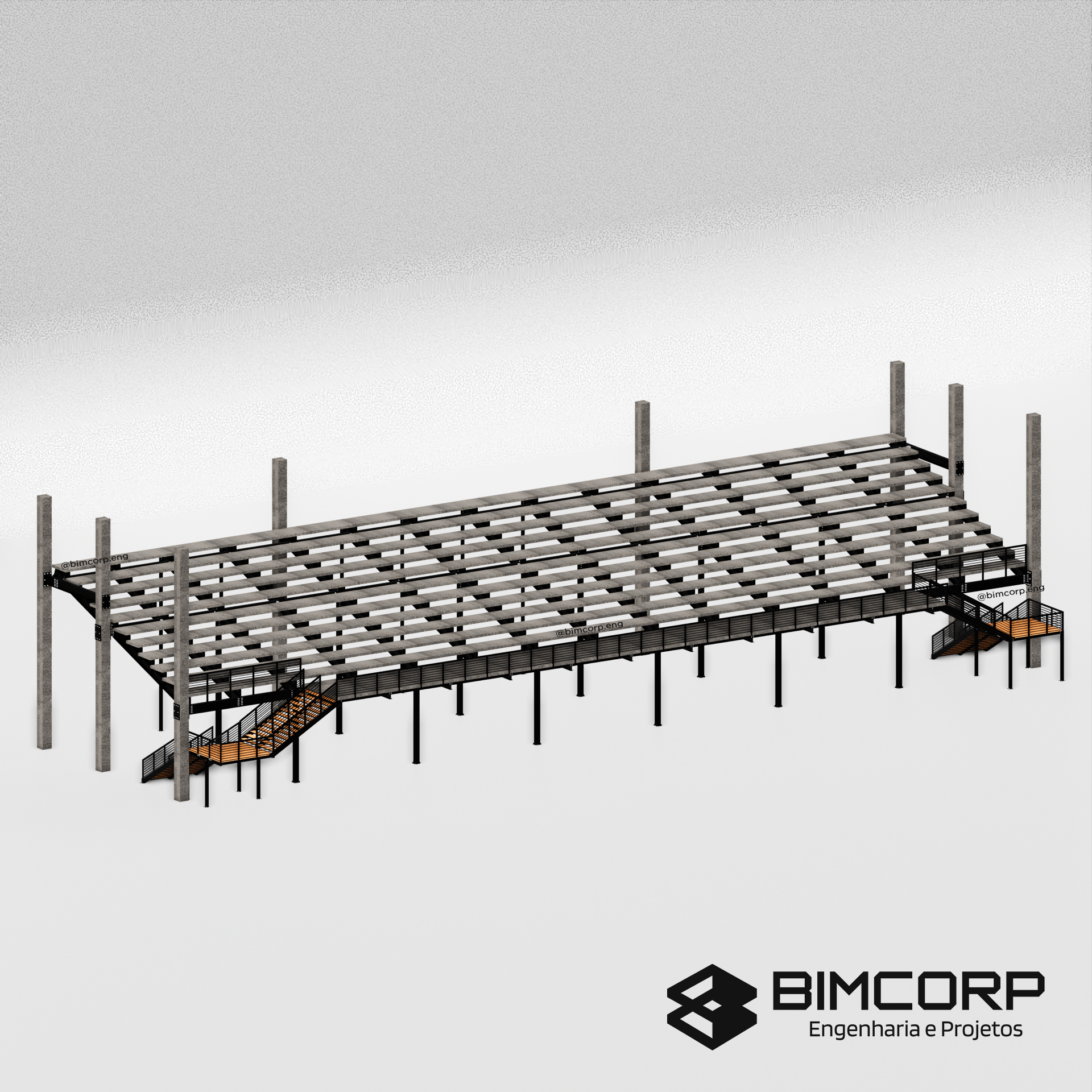 Projeto Arquibancada realizado para Igreja Imagine em Uberlândia - MG