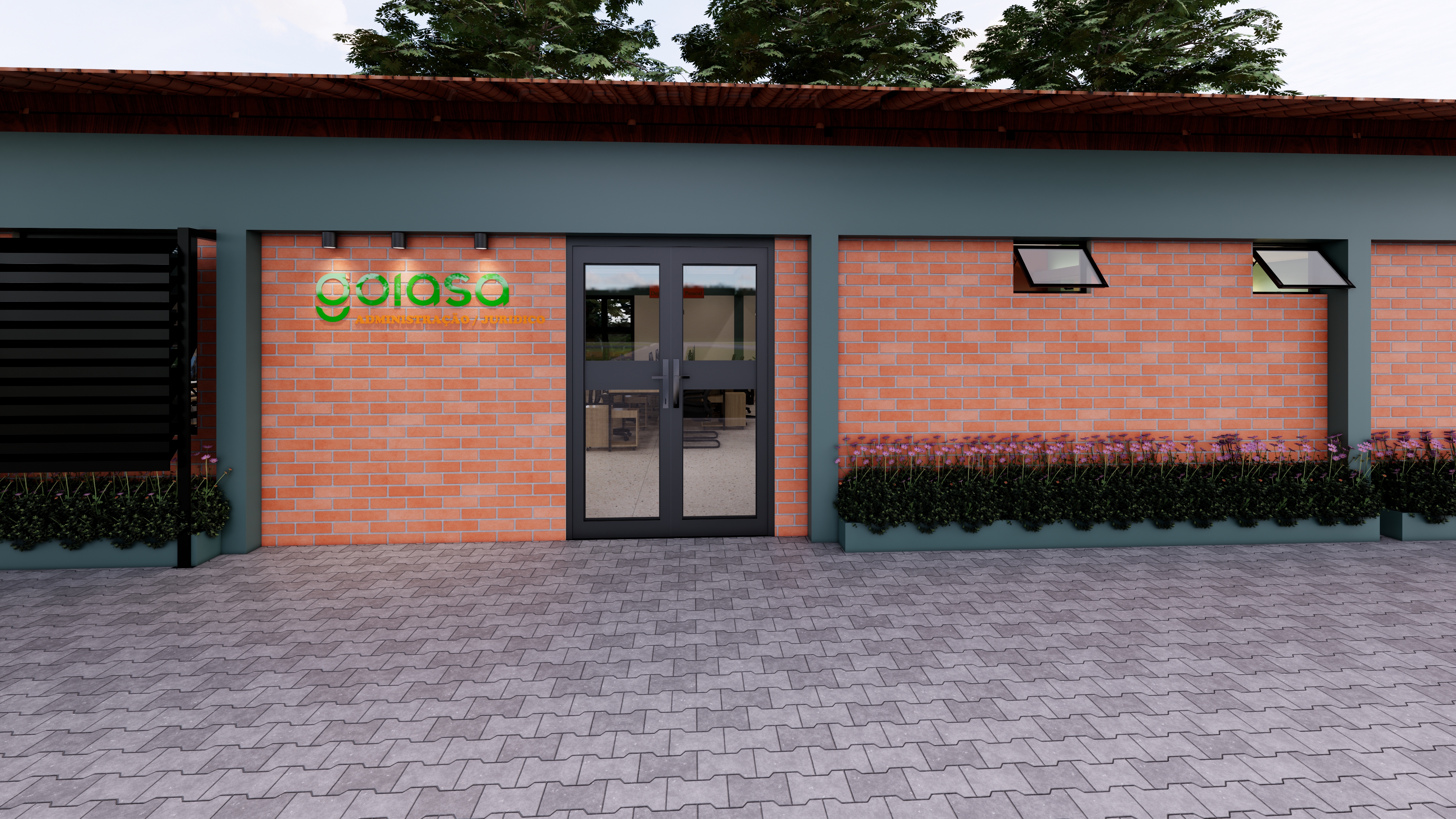 Projeto Prédio RH e Ambulatório - industria Goiasa realizado para Goiasa – Goiatuba Álcool Ltda em Goiasa – Goiatuba Álcool Ltda, Rodovia GO 040 Km 194, zona rural, cidade de Goiatuba, estado de Goiás